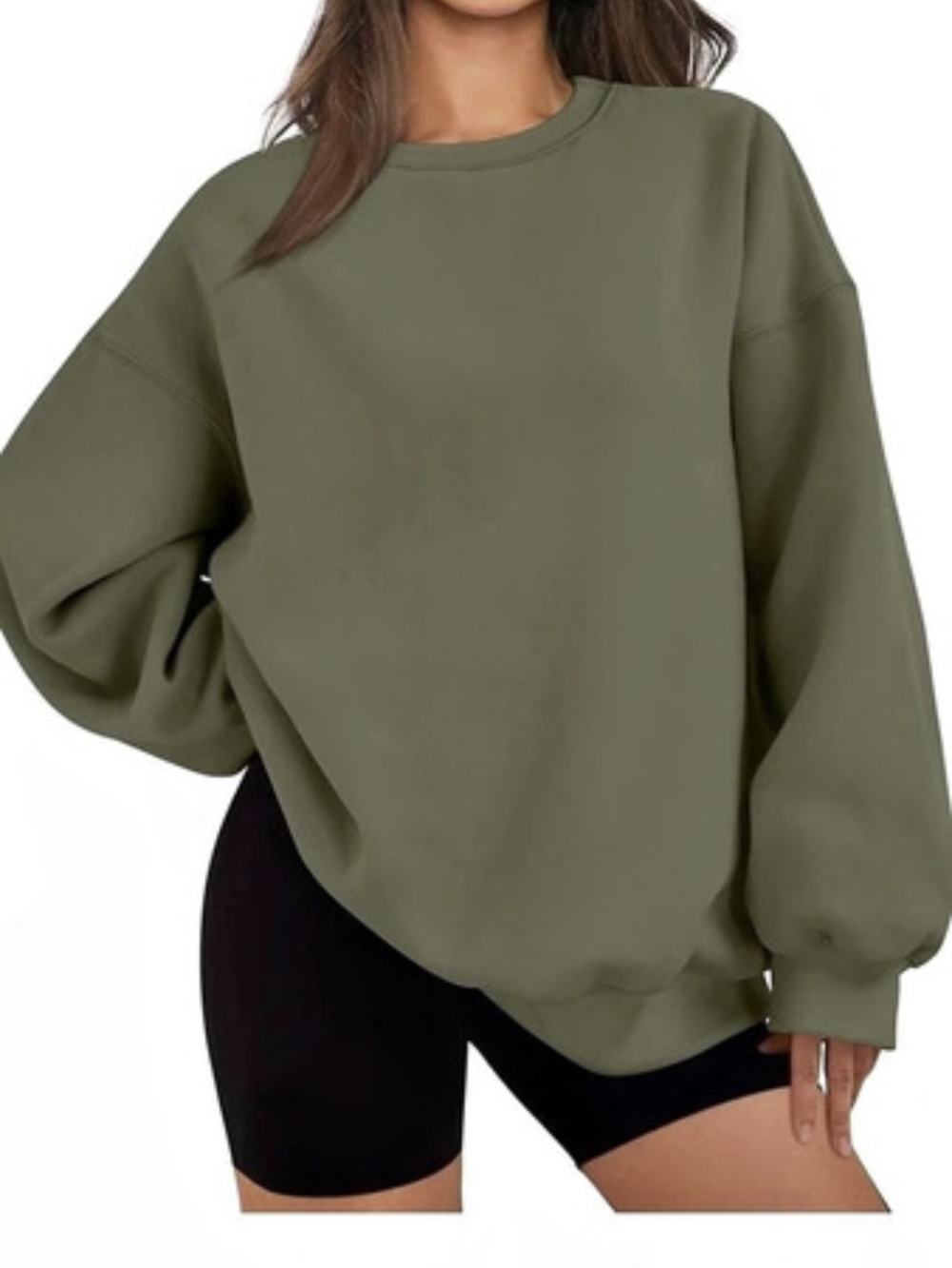 Green Oversized Crewneck Sweatshirt | NWOT